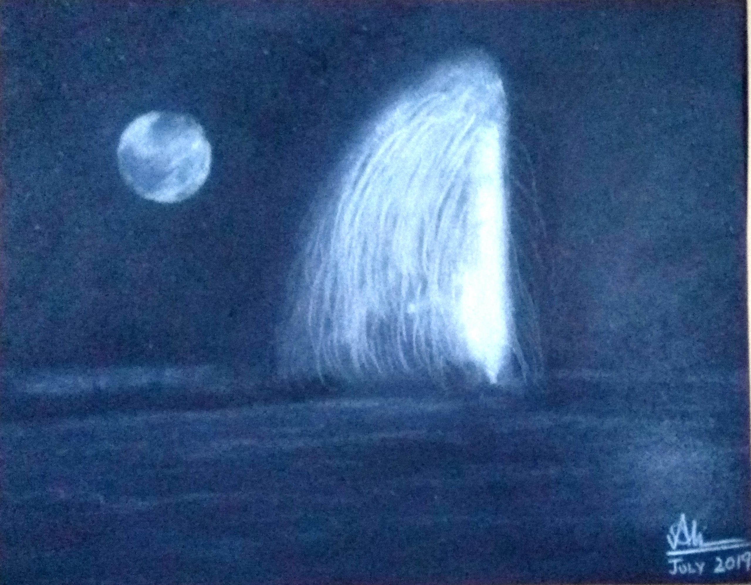 the fountain artwork on paper at Ali Art Studio